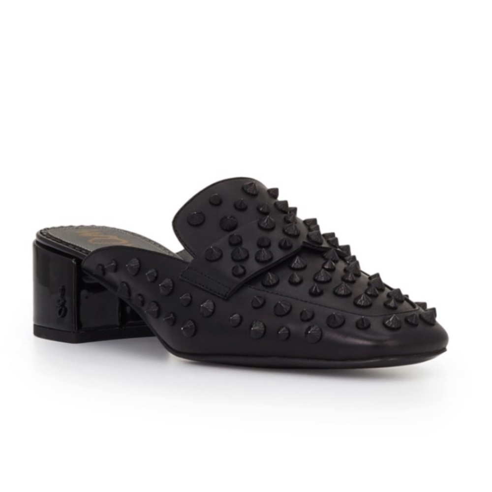 Sam Edelman Black studded mule
